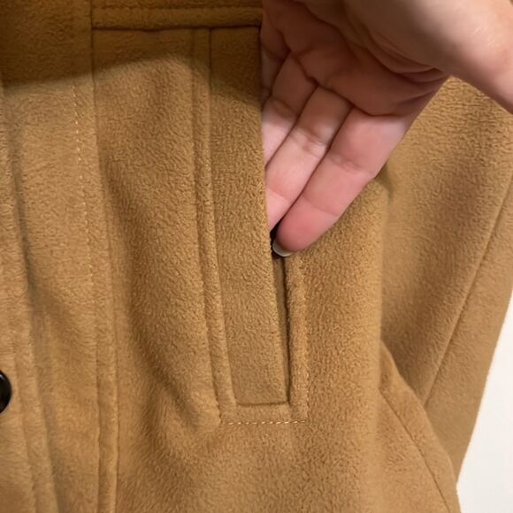 Girls Fall Peacoat Button Down Jacket - Picture 7 of 7